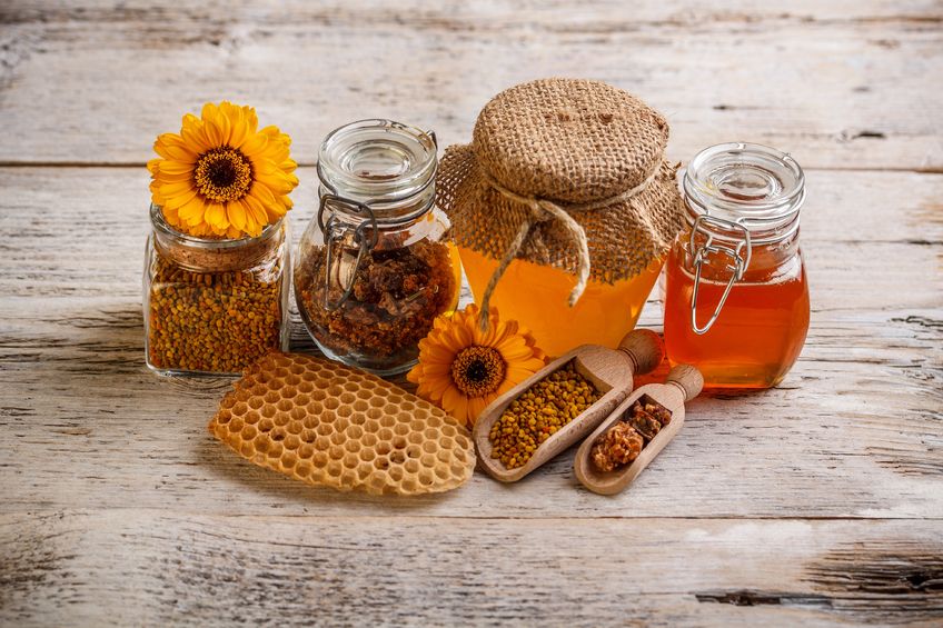 propolis, miel et produits de la ruche